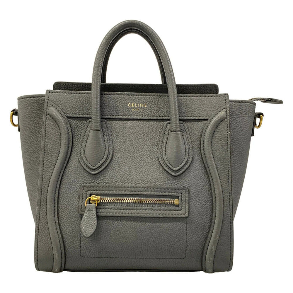 Celine Luggage Nano Shopper Gray #358013C13B